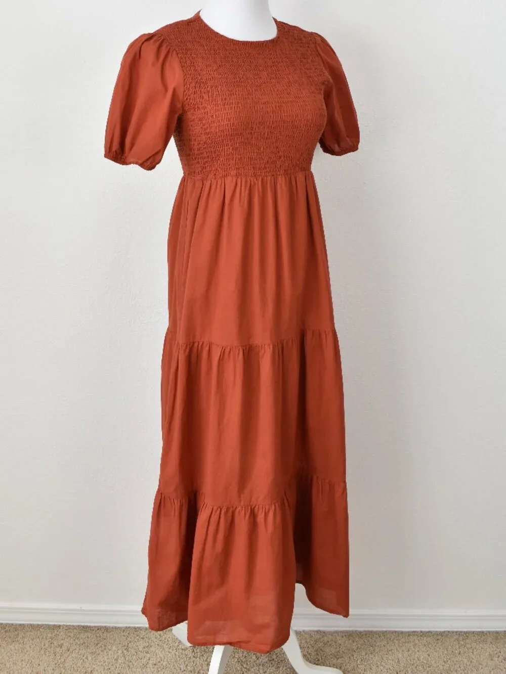 Petal & Pup Naura Shirred Tiered Midi Dress - 2 - Picture 9 of 10